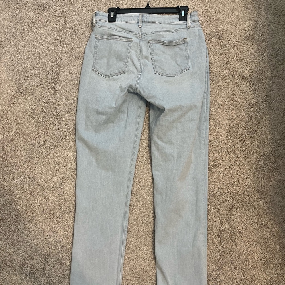 LOFT Girlfriend Light Blue Straight Leg Jeans